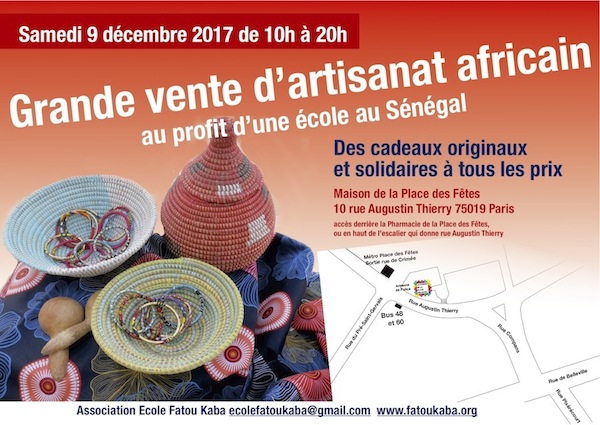 Grande vente solidaire d’artisanat africain