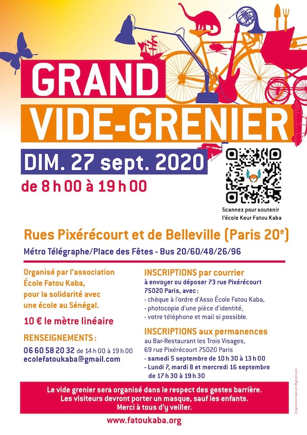 14e grand vide-grenier solidaire Pixérécourt-Belleville