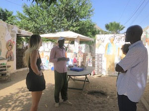 Visite à Saly chez le peintre Babacar Keeme Taane